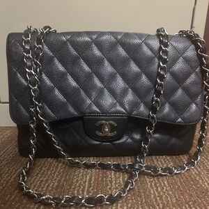 Chanel Jumbo Caviar Flap Bag